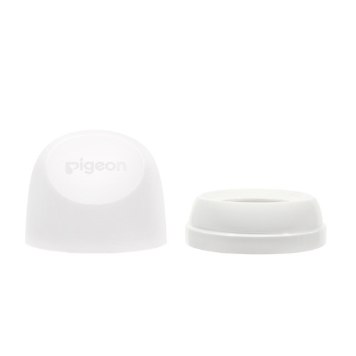 Pigeon/Beech-Natürliche Real III Wide Mouth Baby Bottle Accessories Lid Set Dual Handles