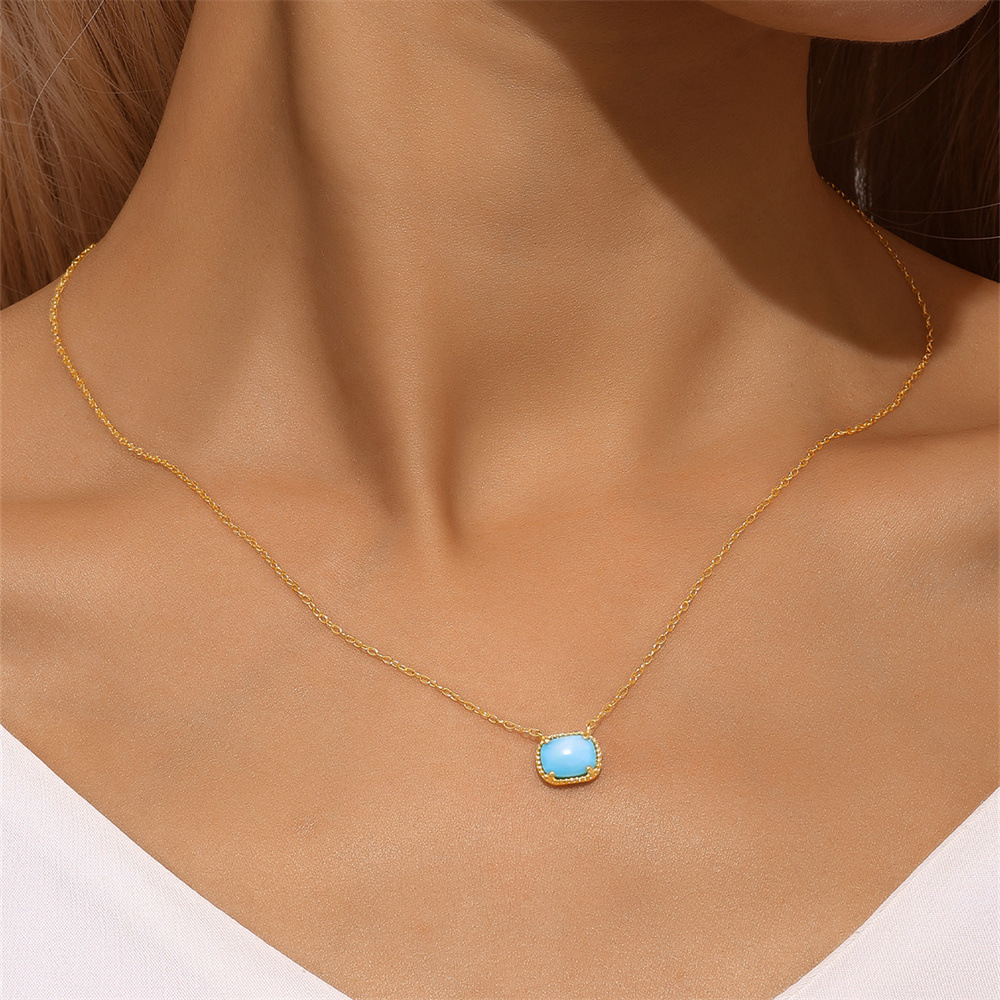925 sterling silver Chain Material cable chain Chain Type 925 Sterling Silver Geometric 925 Sterling Silver Cable Chain Pendant Necklace