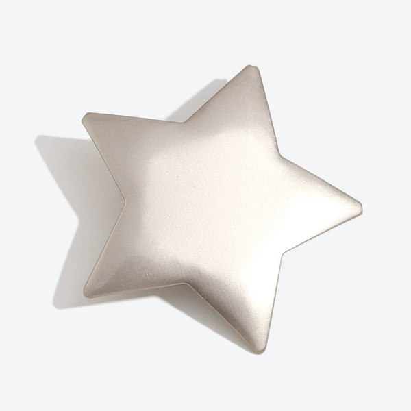 Sweet five-pointed star duckbill clip-silver gray
