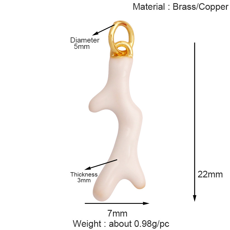 3g Weight Pendant Jewelry Making Type 28*38mm Jewelry Making Size DIY Jewelry Accessories Classification 1 Piece Quantity Copper Material Coral Pattern All Seasons Season Polished Finish Plating Design Marine Style, Sweet, Classic Style Style 1 Piece 28*38mm Copper Coral Polished Pendant DIY Jewelry Accessories 7