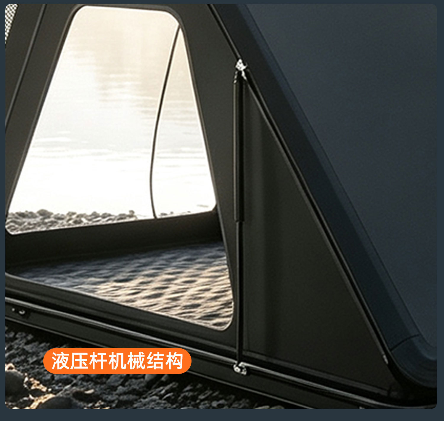 Cross-border bestseller: Triangular roof tent for self-driving trips, aluminum alloy hard-top camping tent, specialized for SUVs