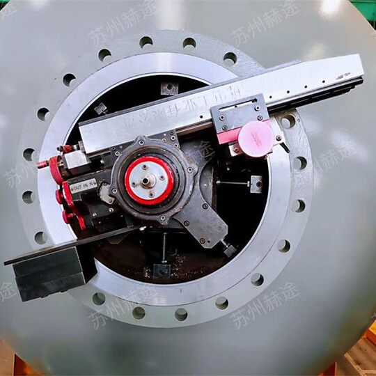 Supply convenient flange face processing machine mechanical sealing surface on-site repair RTJ sealing groove repair machine
