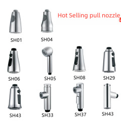 AM跨境龍頭花灑噴頭廚房洗菜盆抽拉龍頭防濺小花灑工廠批發抽拉頭