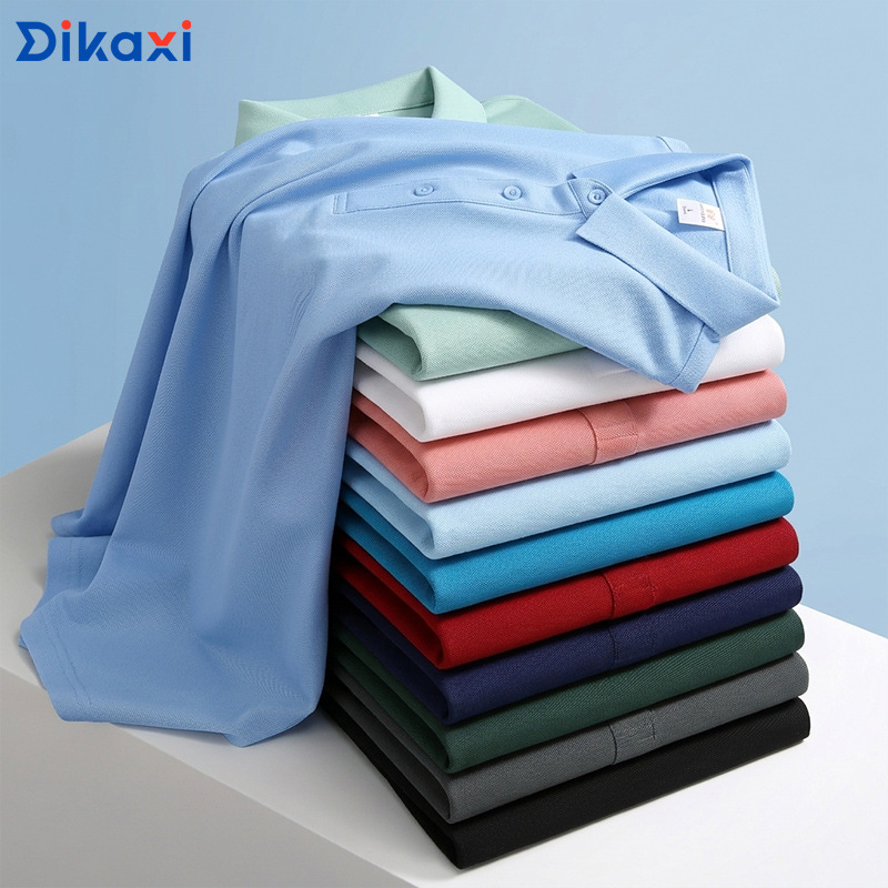 Summer men's lapel polo shirt short sleeve overalls custom enterprise exhibition business polo logo wholesale