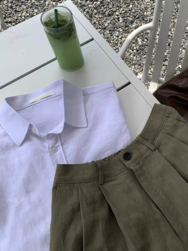 Summer thin shirt, jacket, Korean style, oversize, high-quality style