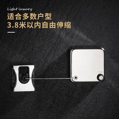 304不鏽鋼陽台隱形收縮晾衣繩鋼絲曬衣繩室內家用晾衣神器