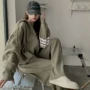 连帽加厚女春学生卫衣