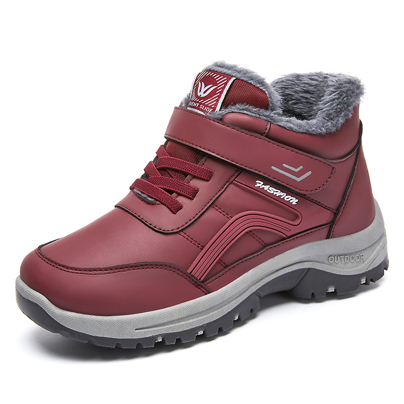 Botas de algodón de invierno para mujeres nuevas botas de algodón al por mayor botas de nieve de montaña gruesas botas de nieve de transmisión directa fábrica directa