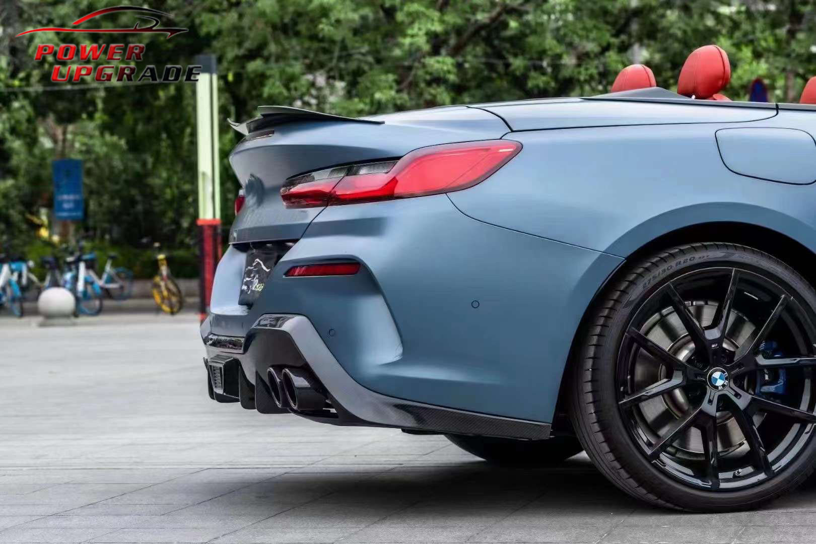 Suitable for BMW 8 Series G14 G15 G16 upgraded AC dry carbon fiber modification kit: front lip, side skirts, rear spoiler, rear lip