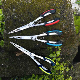 长嘴多功能钓鱼钳路亚钳鱼嘴钳夹锤钓多用鱼线剪控鱼钳带钩路亚钳