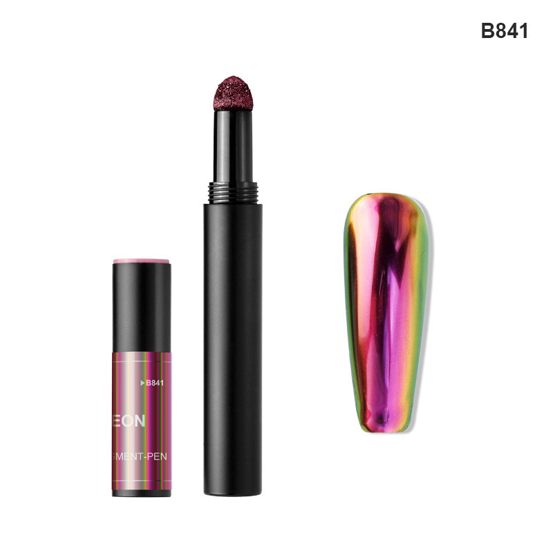 Finger Fee B serie de uñas lápiz de aire óptico fino camaleón espejo mágico polvo fantasma de uñas espejo mágico tiza de uñas