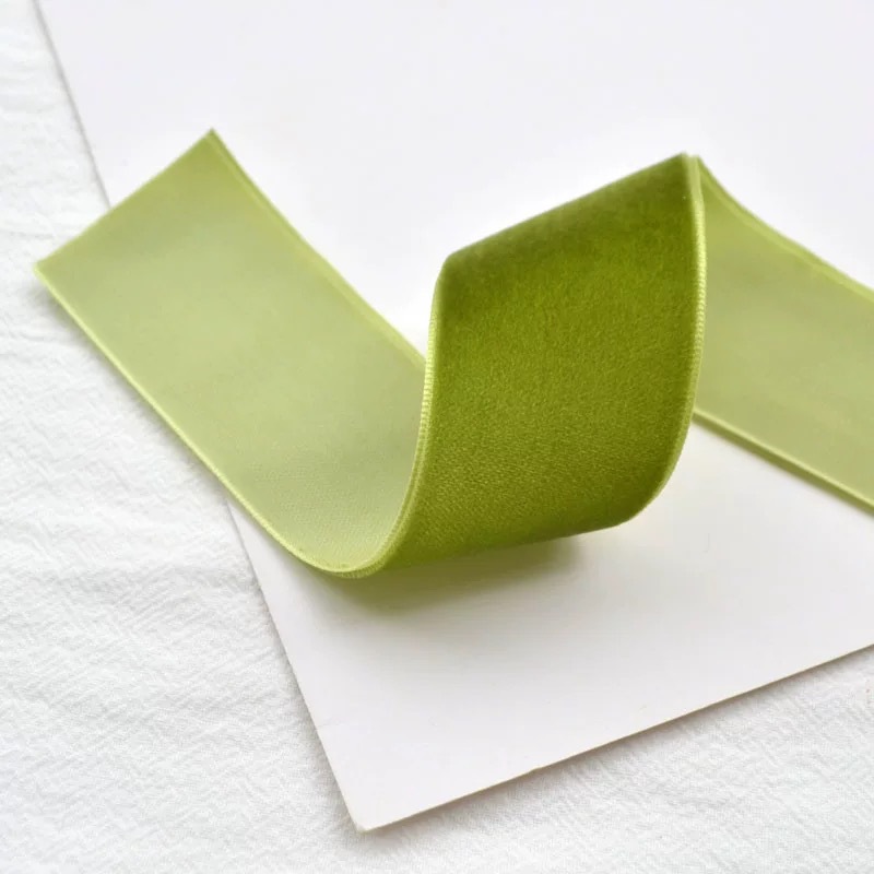 Gran bandeja de un solo lado de cinta de terciopelo cinta de terciopelo para el cabello arco DIY flores regalos accesorios de ropa