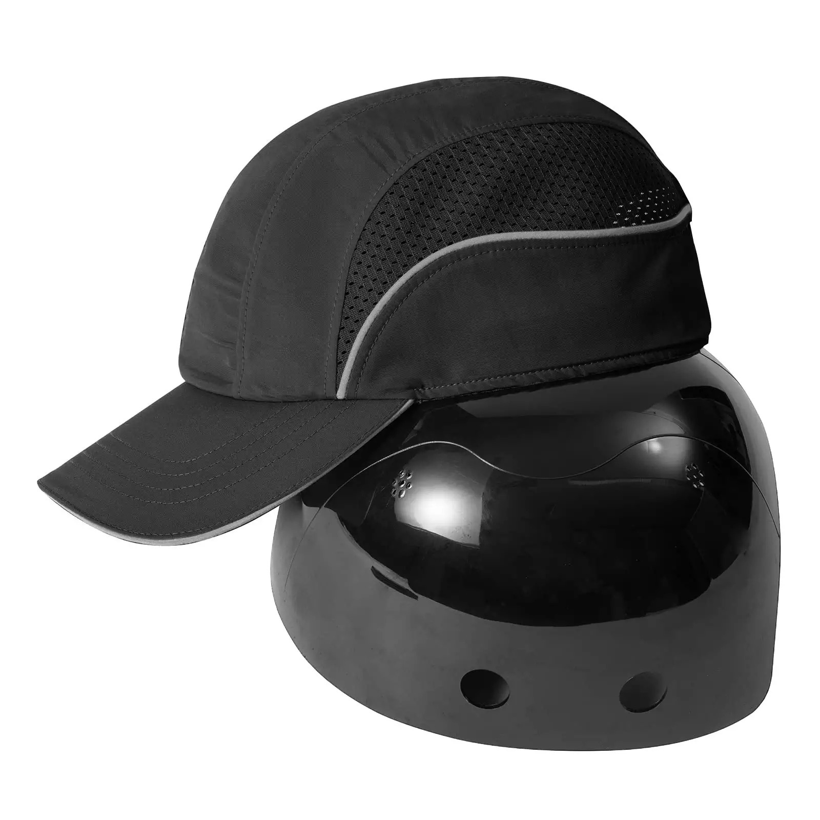 Transfronterizo transpirable rápido seco reflector sombrero de béisbol personalizado rayas brillantes deportivas de ciclismo hombre sombrero de sol ultravioleta image 3