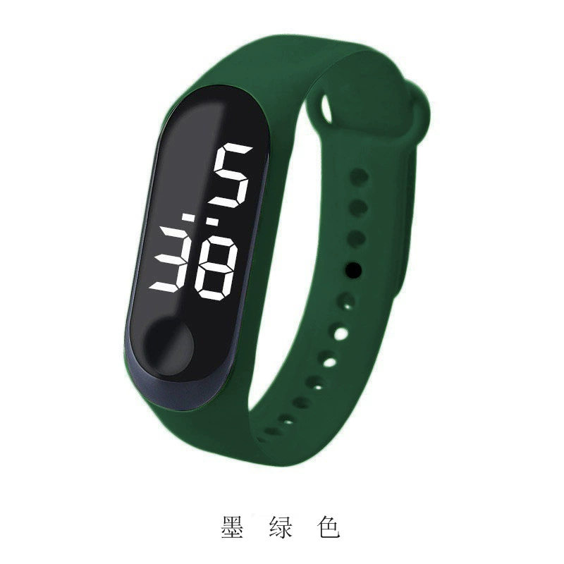 Electronic watch, waterproof, simple elegant leisure design, lightweight, multiple colors