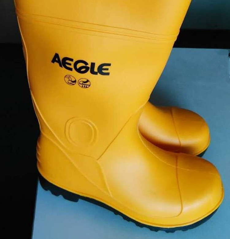 羿科AEGLE KV20Y PVC安全雨靴钢头防刺穿高筒防水防滑耐磨劳保靴