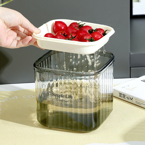 Desktop tea draining bucket wastewater bucket dry and wet separation Kung Fu tea filter thickening garbage bucket tea residue bucket