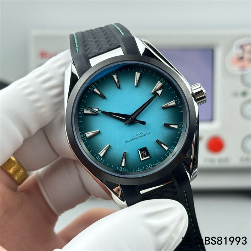 Cross-Border Watch Seamaster 150Vs Seamaster 300 Series Men's Fully Automatic Mechanical Business Luminous Waterproof Turquoise