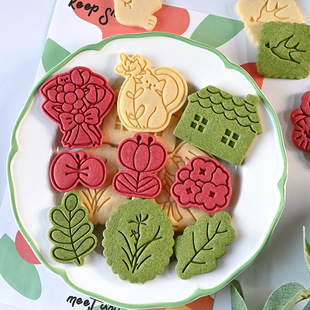 Biscuit Mold Spring Cartoon Biscuit Mold Goddess Festival Flower Lily-of-the-valley Cookie Mold Creative Biscuit Mold