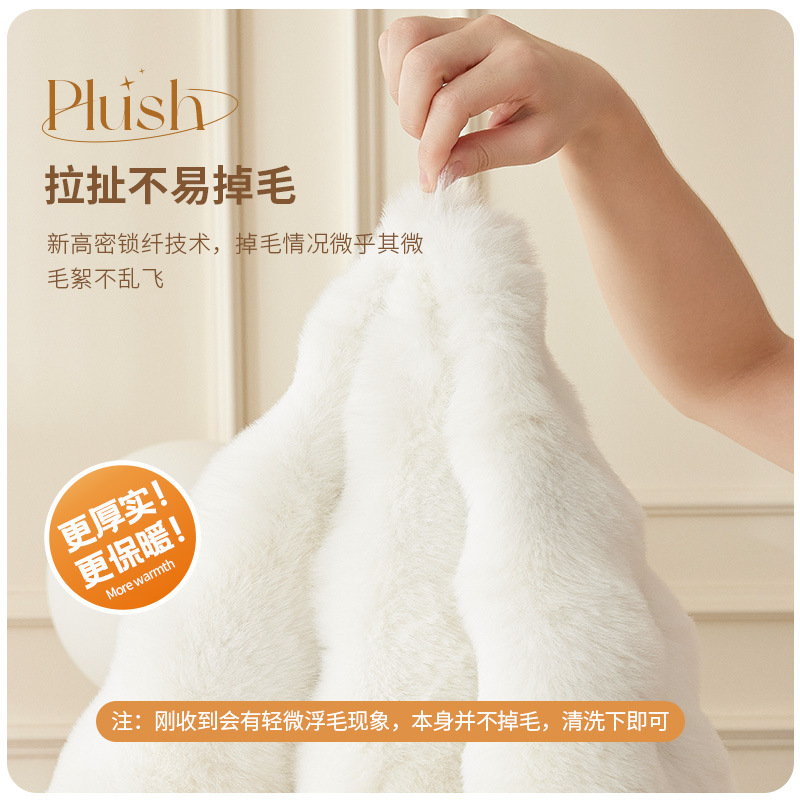 Invierno engrosada de terciopelo de conejo cubierta de sofá de tela de alto grado cubierta completa cubierta del reposabrazos Toalla de cuero cubierta del sofá cubierta completa cojín Manta