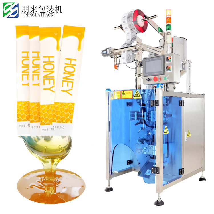 液体包装机 全自动酱料膏体液体包装机酱油醋蜂蜜调味料液体 边封