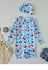 Long sleeve one piece bubble crab