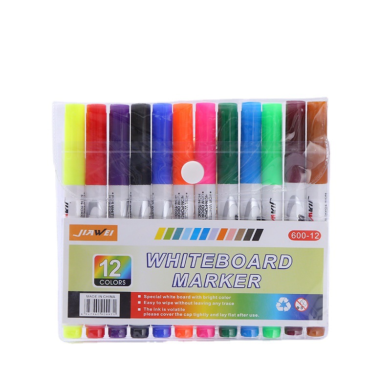 Pluma flotante de agua para niños Pluma de pizarra a base de agua borrable de 12 colores para estudiantes que enseñan pintura educativa pluma de acuarela lavable