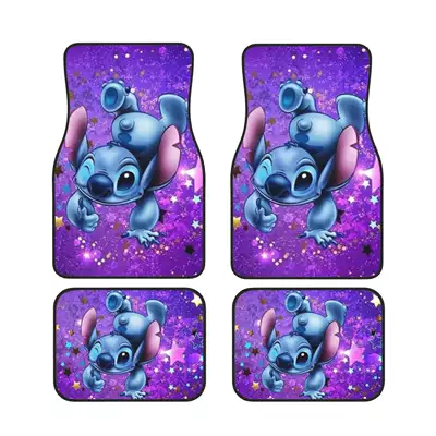 Set Stain-Resistant Floor Mats Cartoon | Avtomobil döşəmə paspasları - dsn-foot-pad-7-3344cm-two-piece-set