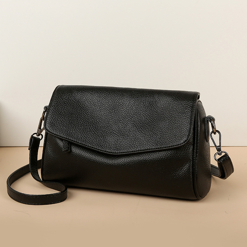 Top Grain Cowhide Small Square Bag For Women 2026 New Fashion Genuine Leather Mother's Bag Large Capacity Crossbody Shoulder Pillow Bag - Thumbnail 7