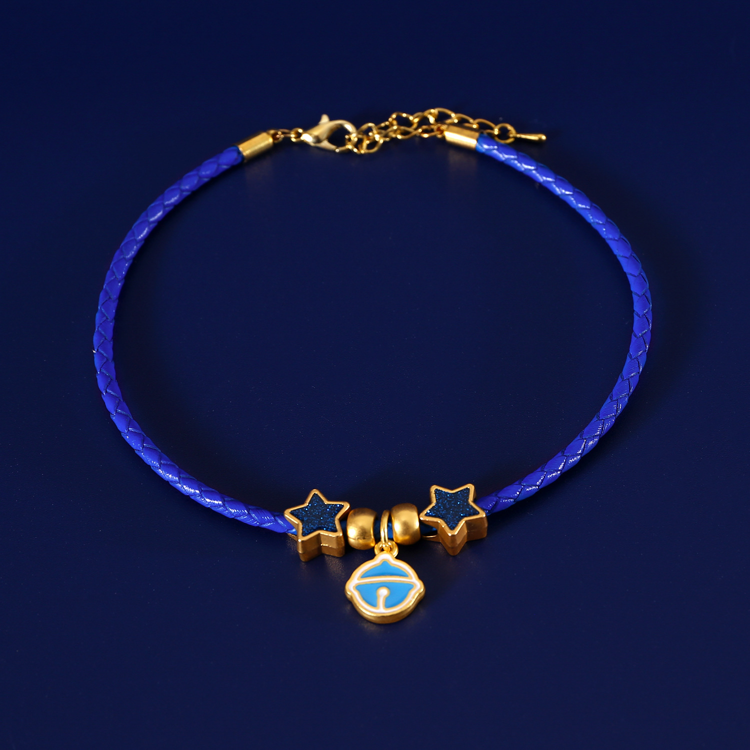 Collar de campanas azules