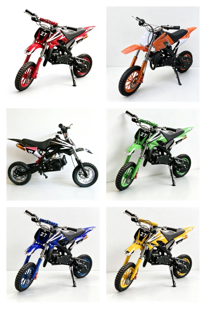 49Cc Two-Stroke Children's Mini High-Performance Two-Wheeled Off-Road Mountain Motorcycle Manufacturer's Supply for Cross-Border E-Commerce