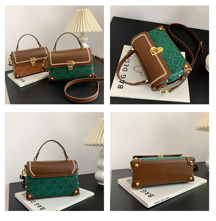 High-End-Textur-Mode-Retro-Damentasche 2023 neues Temperament vielseitiger Stil Damen-One-Shoulder-Cross-Body-handgehaltene kleine quadratische Tasche_voghion.com