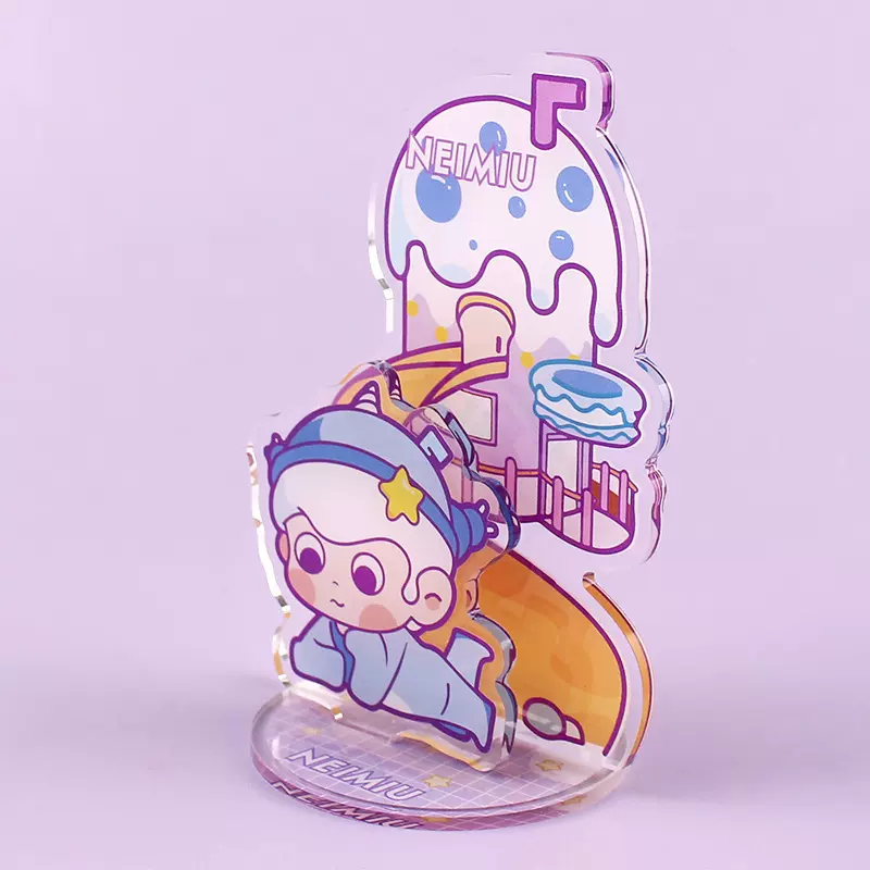 人形周边双面夹层动漫应援摆件diy亚克力明星立牌批发节日礼品