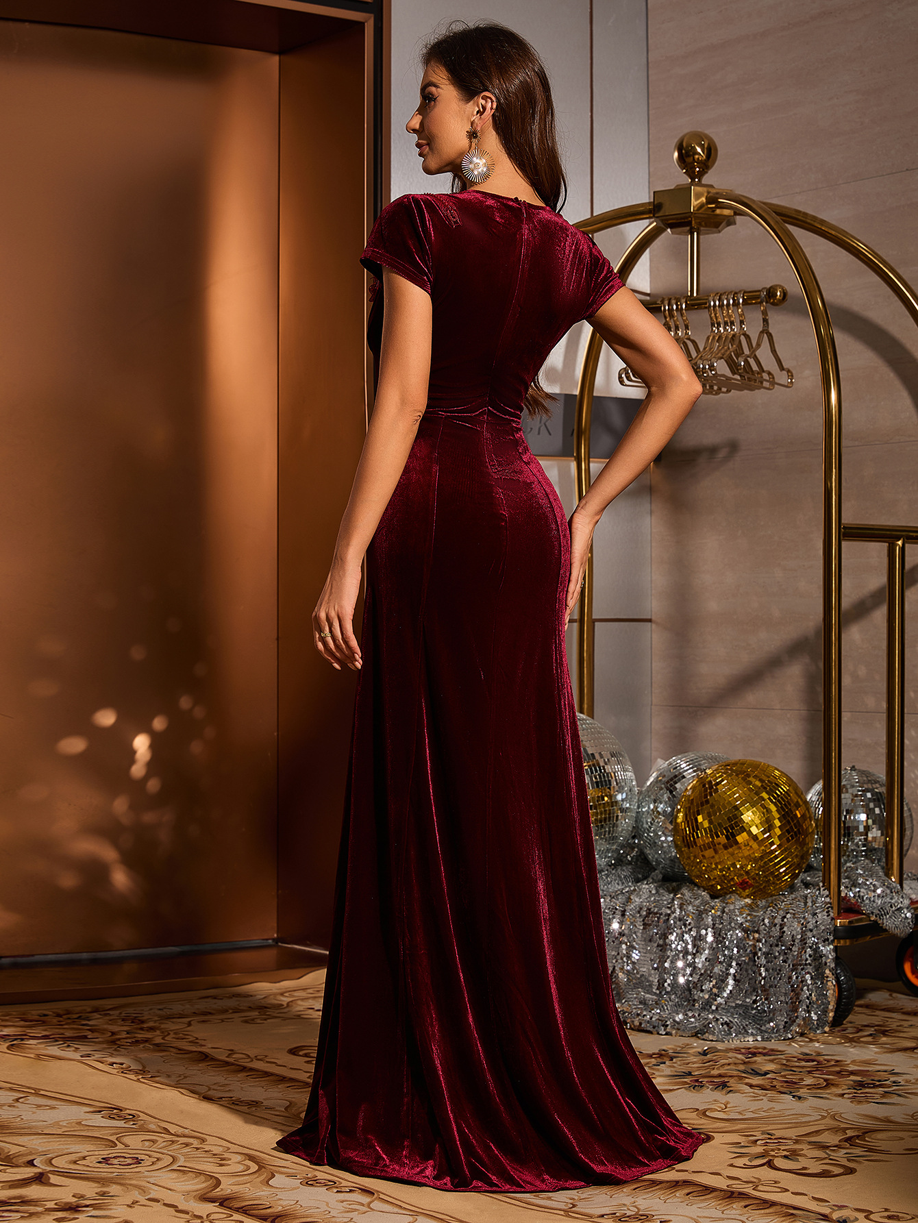 Elegante dames avondjurk met split voor formele gelegenheden_voghion.com