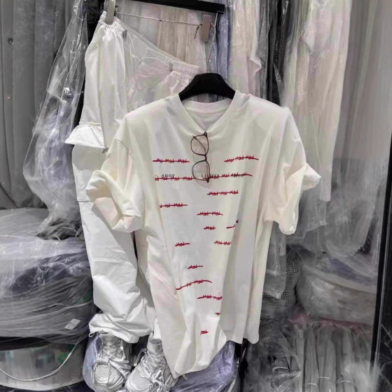 chubby girl South Korea Dongdaemun Summer New American Casual Letter Printing All-match Loose plus size Short-sleeved T-shirt for Women