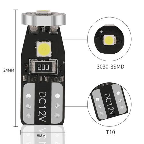 Amazon bestseller New bright Car LED side marker reading license plate trunk light T10 3030 3SMD