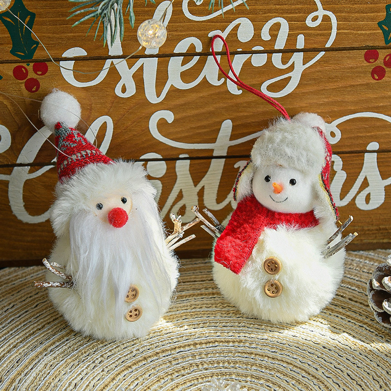 Transfronterizo nueva Navidad creativo colgante Santa Claus decoraciones de la muñeca Estilo nórdico felpa colgante adornos