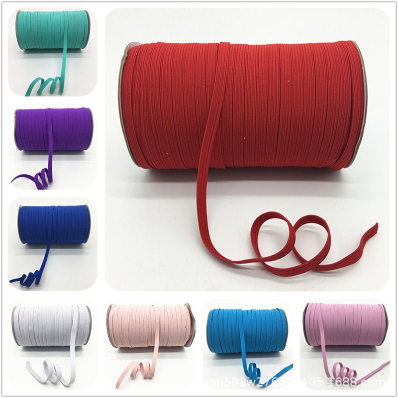 现货批发6mm宽弹力走马带 彩色松紧带笔记本绑带袖套皮筋服装辅料