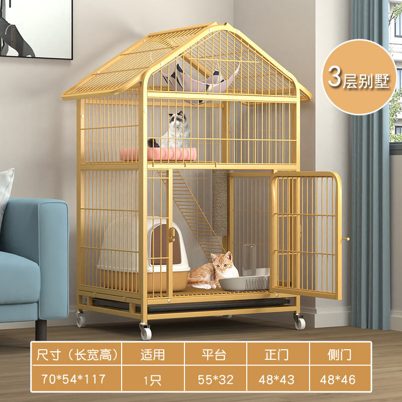 Gato jaula casa gato Villa gato casa integrado de gran tamaño espacio libre gran gato casa gato nido casa