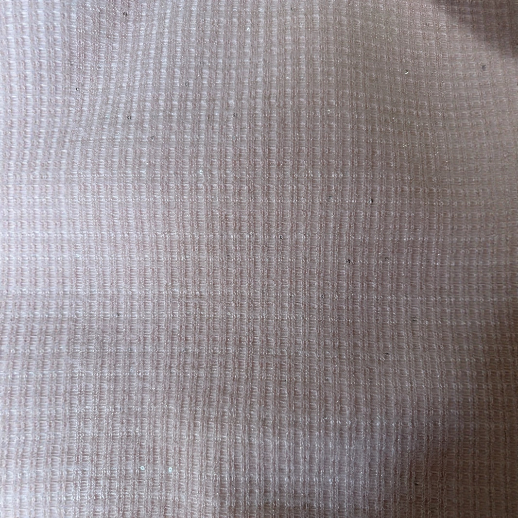 2025爆款新品现货亮丝亮片针织复合小香风时装上衣羽绒服面料