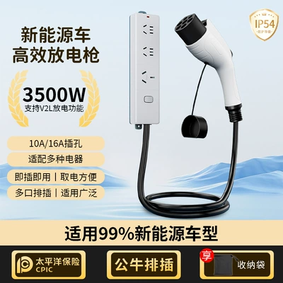 Electric Vehicle Outdoor Camping | Elektrikli avtomobil şarj stansiyaları - discharge-gun-bull-3m