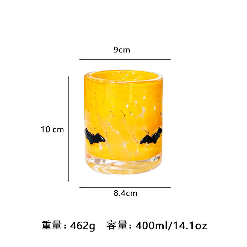 中古人工开口贴片水晶玻璃杯樱桃草莓压花贴片装饰饮品咖啡杯|undefined