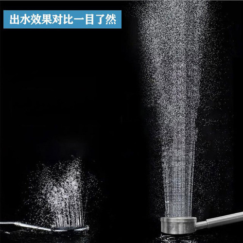 304 stainless steel small waist supercharged shower handheld shower head bathroom filter round shower head wholesale