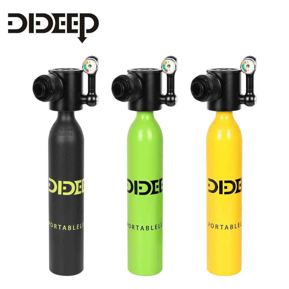 DIDEEP0.5LPlus nueva máscara de buceo, botella de oxígeno, respiración submarina, equipo de buceo, tanque de oxígeno de respiración