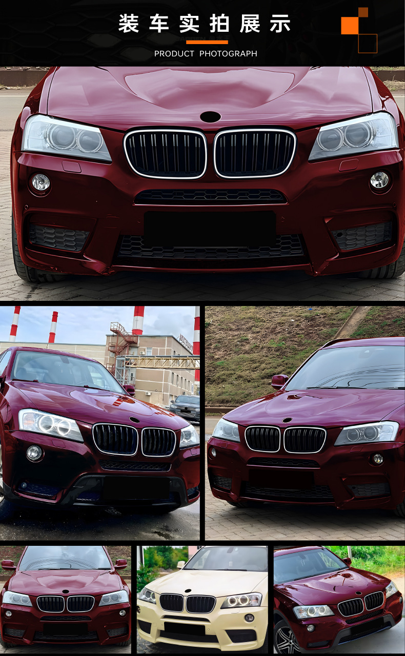 Suitable for Bmw X3 F25 2011-2013 Early Model Years, Led Illuminated Grille with Lights, Cross-Border Modification Parts