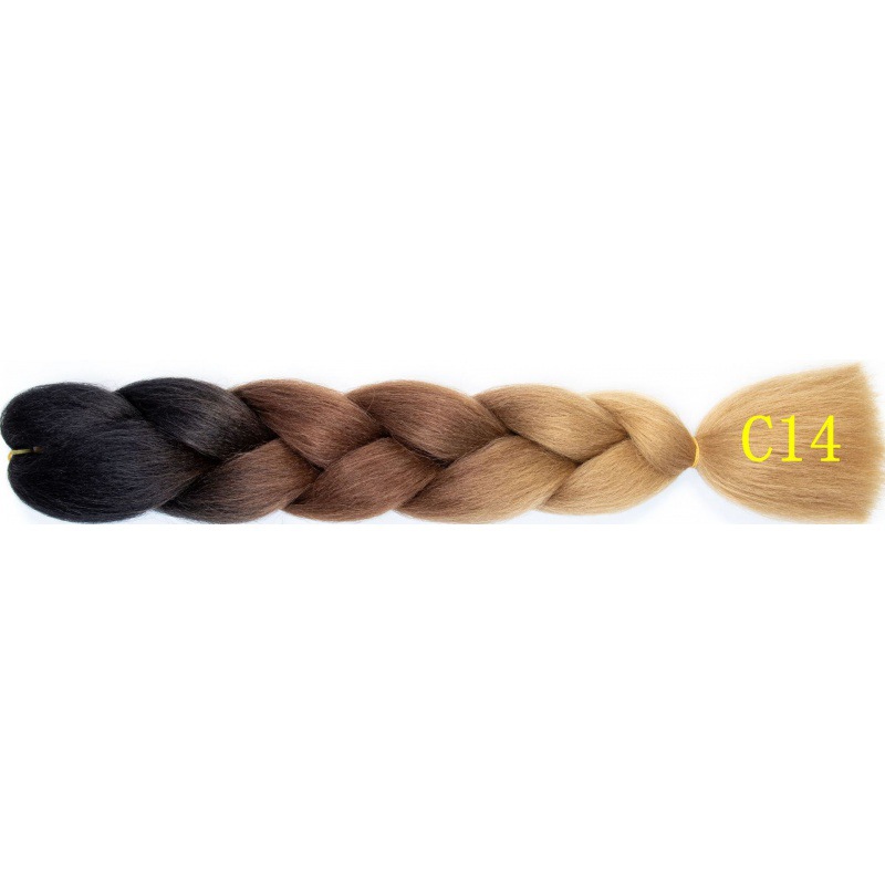 Extensiones de trenzas jumbo de 24 pulgadas, cabello sintético para trenzar