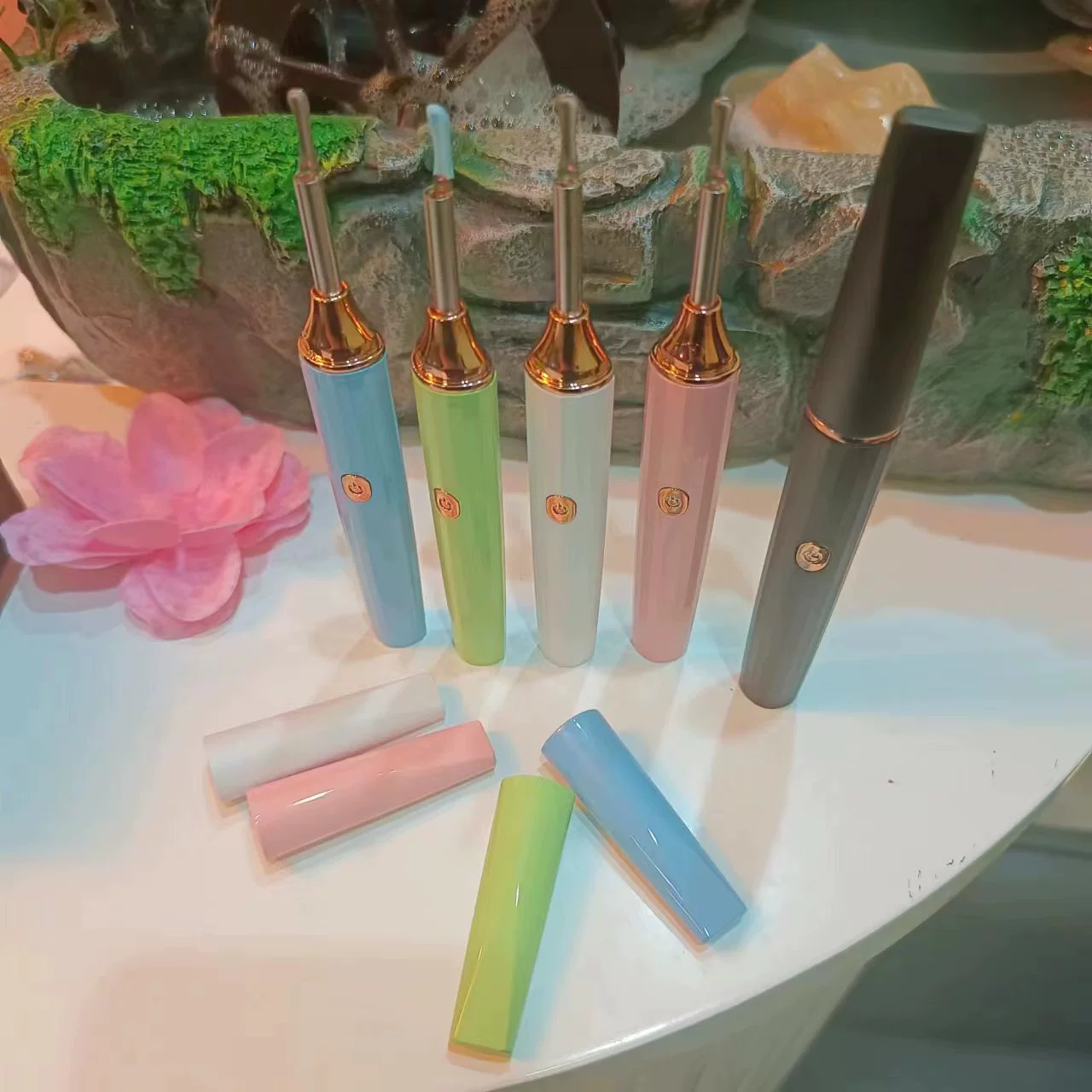 Silicone glowing ear picking stainless steel, full set
