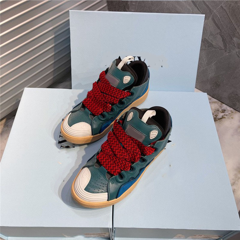 Langfan Splash-tinta zapatos de pan de tinta gruesa a juego de color alemán zapatos de entrenamiento par zapatos blancos de los hombres y las mujeres zapatos de skate para correr