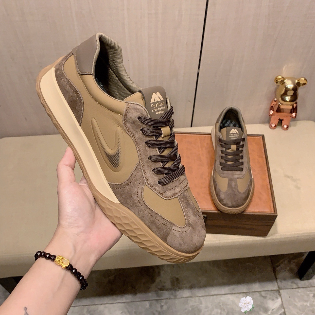 Baskets homme en cuir véritable chaussures décontractées plat_voghion.com
