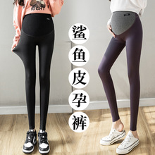 现货2025新款孕妇打底裤春秋外穿百搭鲨鱼皮裤瑜伽显瘦瘦腿裤