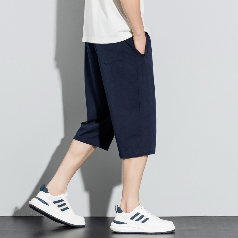 New Men's Summer Jogger Pants Loose Sweatpants Trendy Brand Youth Casual Shorts